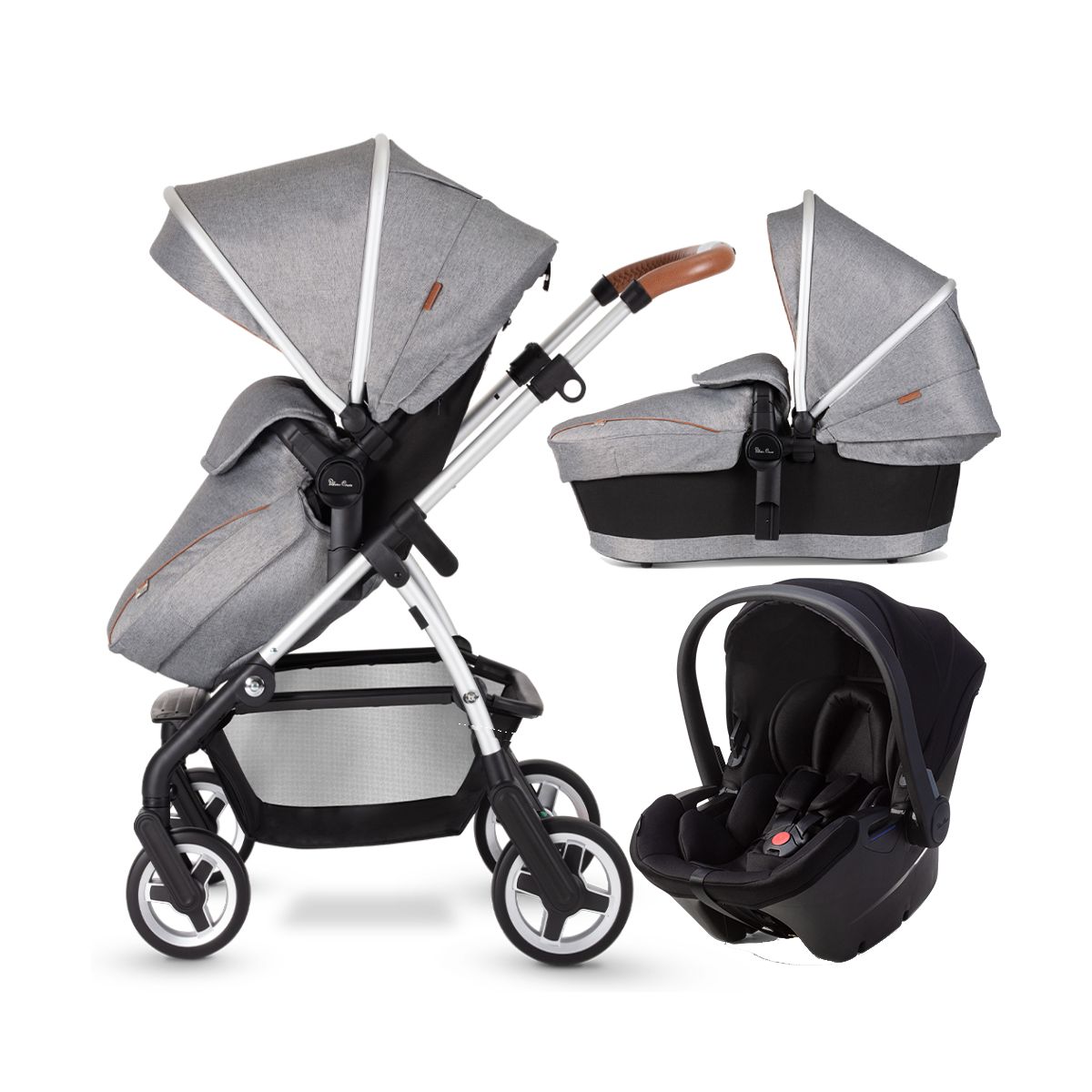 Pram Silver Cross Wayfarer 3in1 Travel System Cross Wayfarer