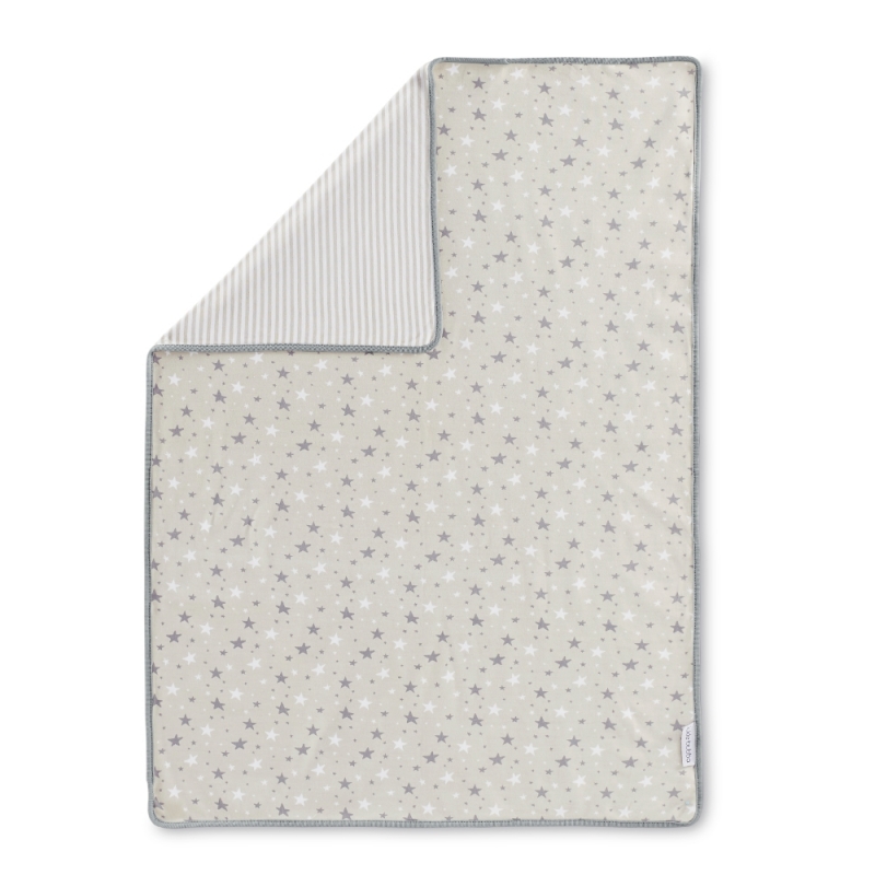 Ickle Bubba Cosmic Aura 100% Cotton Reversible Blanket-Grey