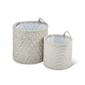 Ickle Bubba Cosmic Aura Pack of 2 Storage Baskets-Grey