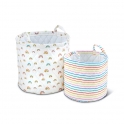 Ickle Bubba Rainbow Dream Pack of 2 Storage Baskets-Multicolour