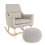 Tutti Bambini Oscar Rocking Chair & Pouffe Set-Pebble