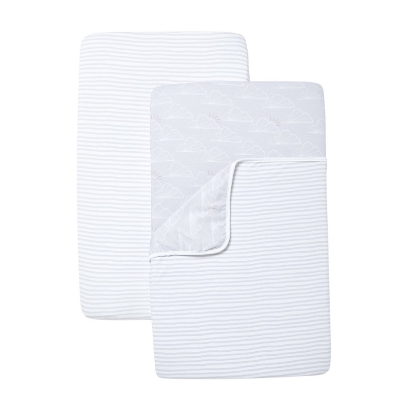 Shnuggle Air Bedside Crib Bedding SetGrey