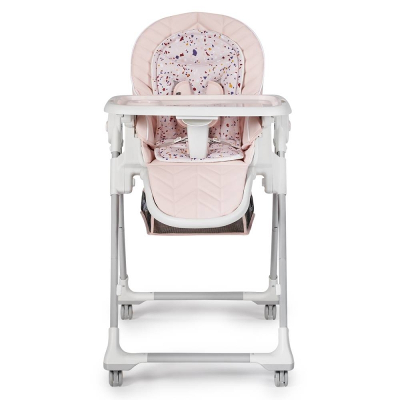 Kinderkraft Lastree 2 in 1 Bouncer and High Chair-Pink 