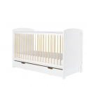 Ickle Bubba Coleby Classic Cot Bed with Under Drawer-Scandi White (New 2022)
