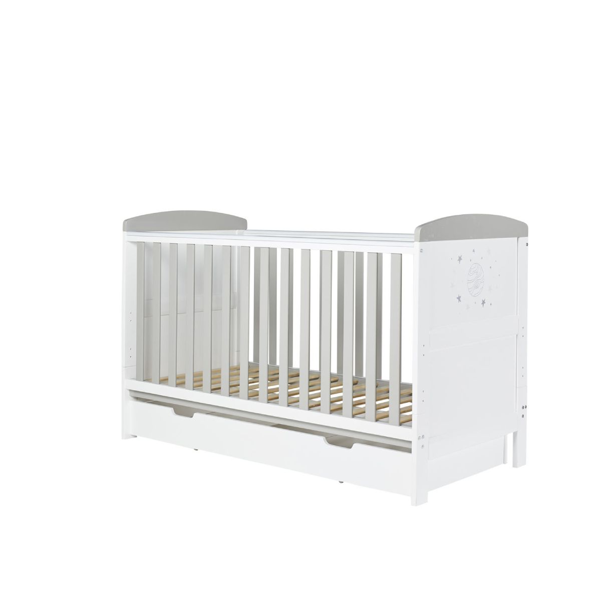 Ickle Bubba Coleby Style Cot Bed With Under Drawer