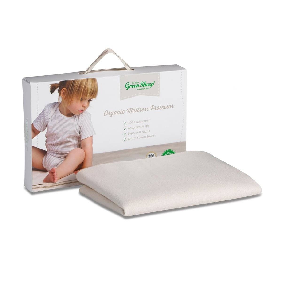 The Little Green Sheep Waterproof Moses Basket / Carrycot Mattress Protector