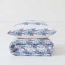 Kabode Cot Bed Duvet Cover & Pillowcase-Robot