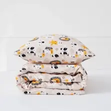 Kabode Cot Bed Duvet Cover & Pillowcase-Wildlife
