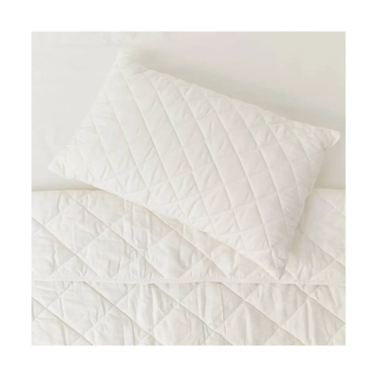 Image of Kabode Wool Cot Bed Pillow-White