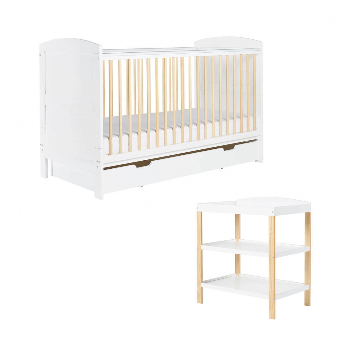 Ickle Bubba Coleby Classic 2 Piece Furniture Set with Under Drawer