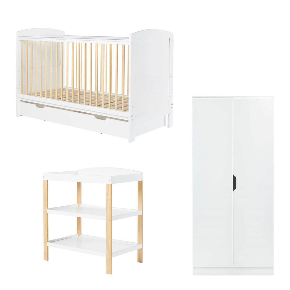 Ickle Bubba Coleby Classic 3 Piece Furniture Set with Under Drawer
