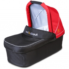 Out n About Nipper Double Carrycot Hood Fabric-Carnival Red