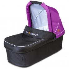 Out n About Nipper Double Carrycot Hood Fabric-Purple Punch