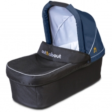 Out n About Nipper Double Carrycot Hood Fabric-Royal Navy