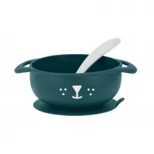 Babymoov Silicone Bowl & Spoon Set - Dog