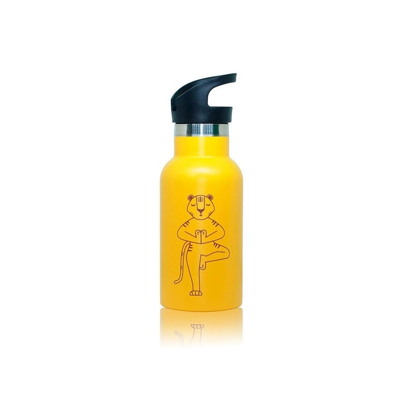 Wigiwama Tiger Water Bottle-Mustard