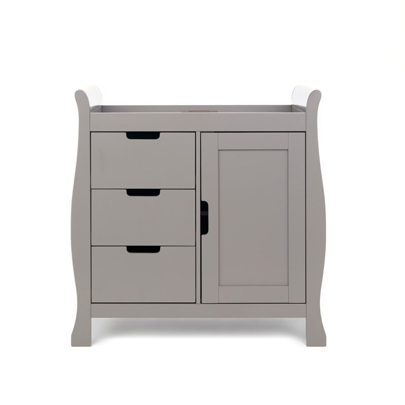 Obaby Stamford Sleigh Closed Changing Unit-Taupe Grey 