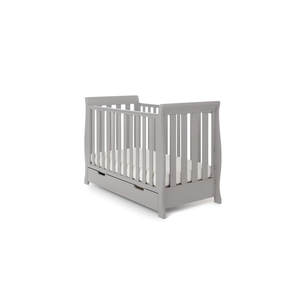 Obaby Stamford Mini Sleigh Cot Bed Including Underbed Drawer