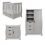 Obaby Stamford Mini Sleigh 3 Piece Furniture Roomset-Warm Grey (NEW)