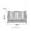 Obaby Stamford Luxe Sleigh 2 Piece Furniture Room Set-Warm Grey (NEW)