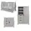 Obaby Stamford Luxe Sleigh 3 Piece Furniture Room Set-Warm Grey (NEW)