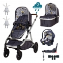 Cosatto Wow XL Car Seat and i-Size Base Bundle -Fika Forest