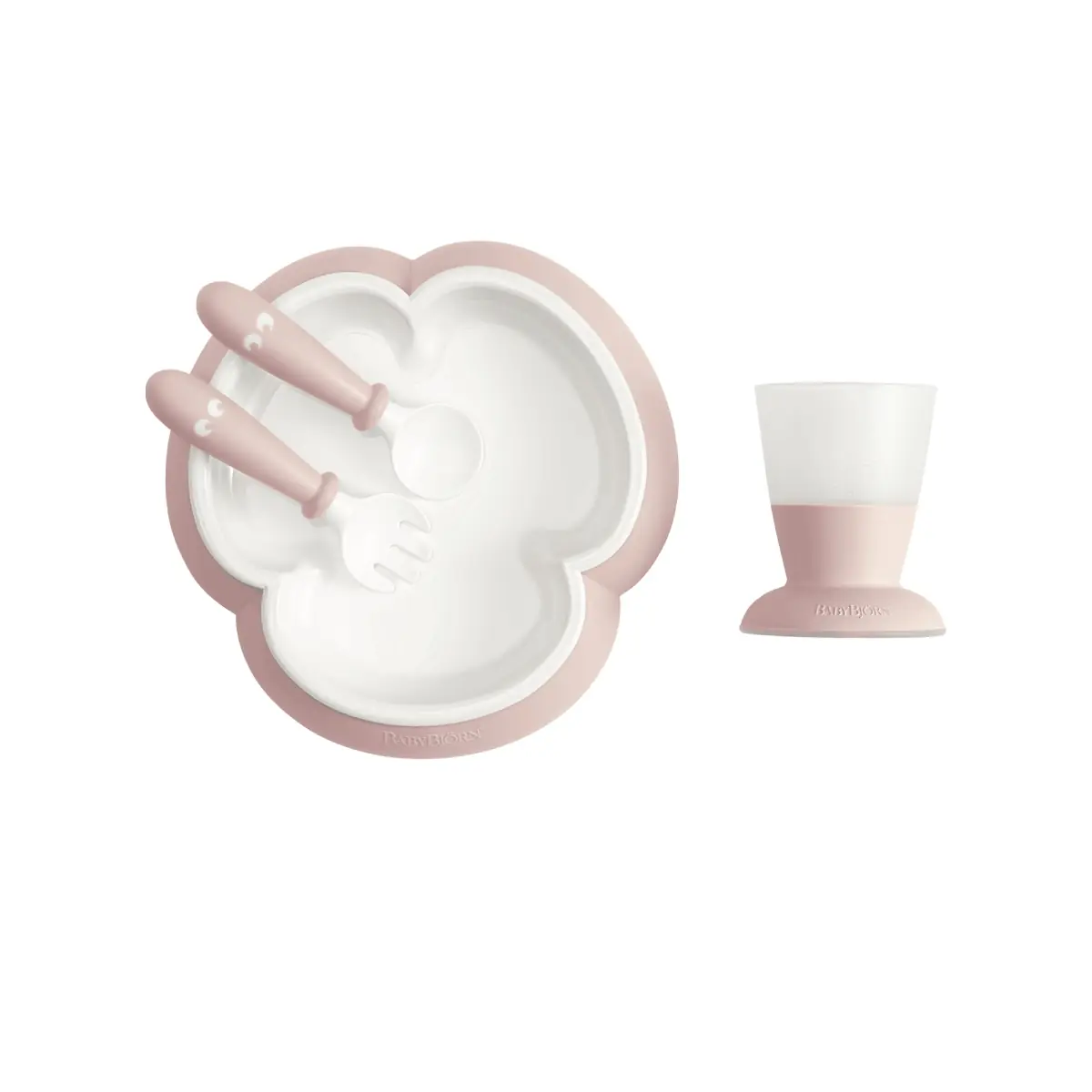 Image of BABYBJÖRN Feeding Set - Powder Pink
