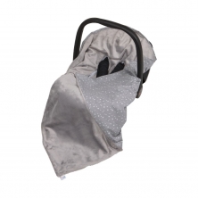 Kiddies Kingdom Baby Wrap/Blanket STARS For Car Seat-Grey