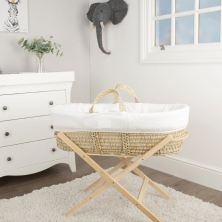 Mother&Baby Anti-Allergy Moses Basket-Natural Inc Mattress!