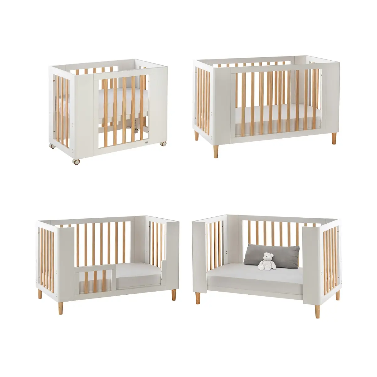 Image of Cocoon Evoke 4-in-1 Nursery Furniture System-Natural