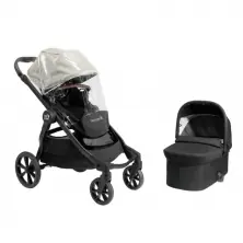 Baby Jogger City Select 2 Stroller-Frosted Ivory (2in1 Pram Bundle)