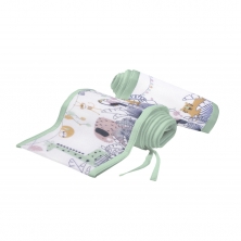 Breathable Baby Classic Cot Liners 4 Sided-Rain Forest