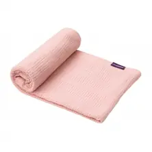 ClevaMama Crib/Moses Basket Cellular Blanket-Pink (3472)