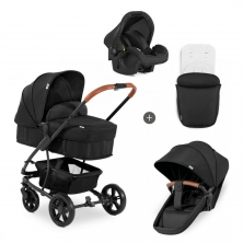 Hauck Pacific 4 Shop N Drive 2in1 Travel System-Caviar (New 2022)