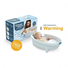 Aqua Forever Warm Warming Baby Bathtub Bather-White