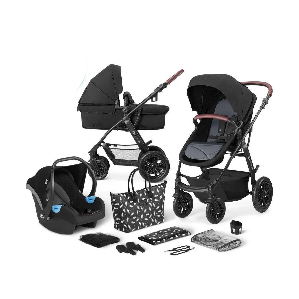 Kinderkraft XMoov 3in1 (Mink Car Seat) Travel System With Carrycot