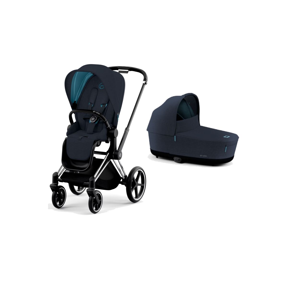 Cybex Priam Chrome Pushchair with Lux Carry Cot