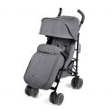 Ickle Bubba Discovery MAX Black Chassis Pushchair-Graphite Grey
