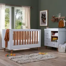 Tutti Bambini Como 2 Piece Roomset - White/Rosewood