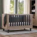 Tutti Bambini Como Cot Bed-Slate Grey/Rosewood