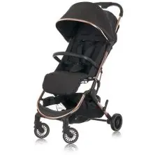 Obaby Roo Stroller with Rose Gold Chassis-Black