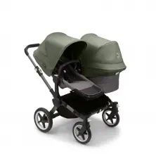 Bugaboo Donkey 5 Duo Styled By You Pushchair-Graphite/Grey Melange/Forest Green