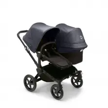 Bugaboo Donkey 5 Duo Styled By You Pushchair-Black/Midnight Black/Stormy Blue