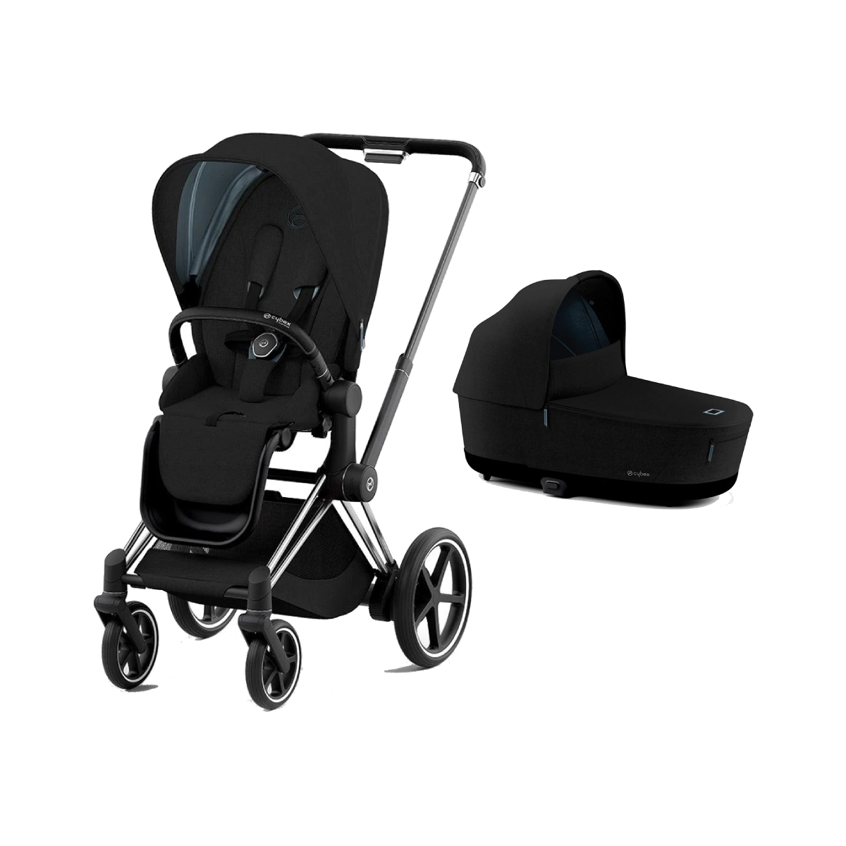Cybex e-Priam Chrome Pushchair with Lux Carry Cot