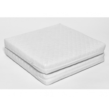 Ventalux Non Allergenic Fibre Quilt Covered Folding Travel Cot Mattress-White  (120x60)