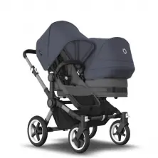 Bugaboo Donkey 5 Duo Styled By You Pushchair-Graphite/Grey Melange/Stormy Blue