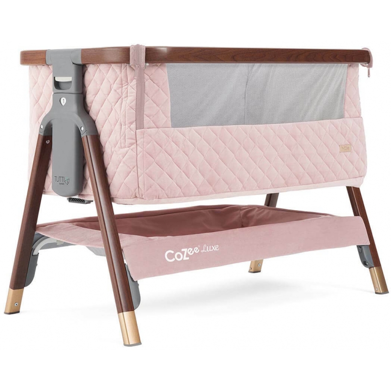 Tutti Bambini CoZee Luxe Bedside CribWalnut/Blush