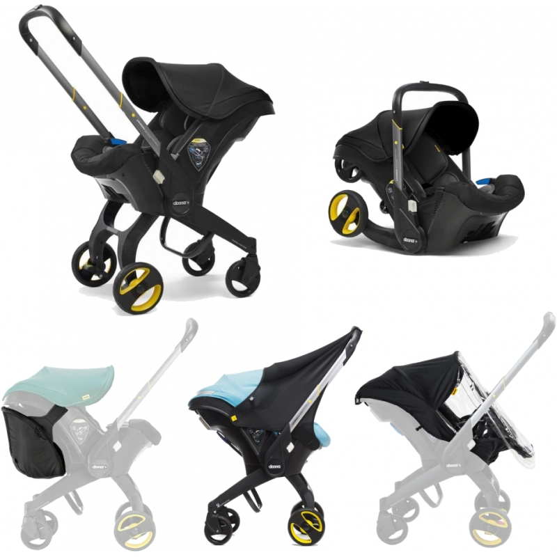 Doona™ Infant Car Seat Stroller Bundle-Nitro Black