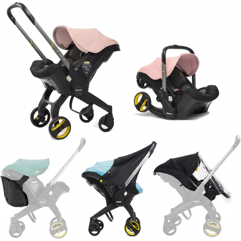 Doona™ Infant Car Seat Stroller Bundle-Blush Pink