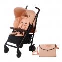 My Babiie MB52 Quilted Lightweight Stroller-Blush Melange (with Seat Liner, Changing Bag, and Leatherette) (MB52BM)